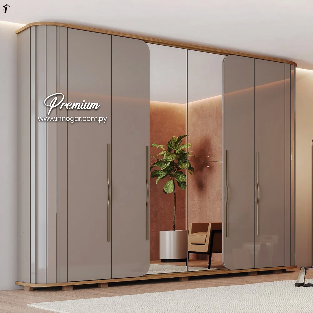 Ropero Premium 6P con Espejo Avela Nature