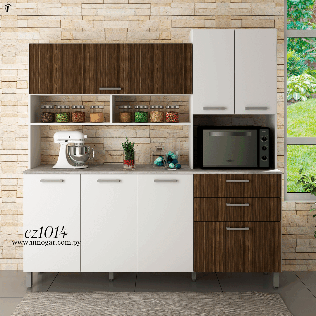 Kit Cocina CZ1014 / Blanco - Nogal