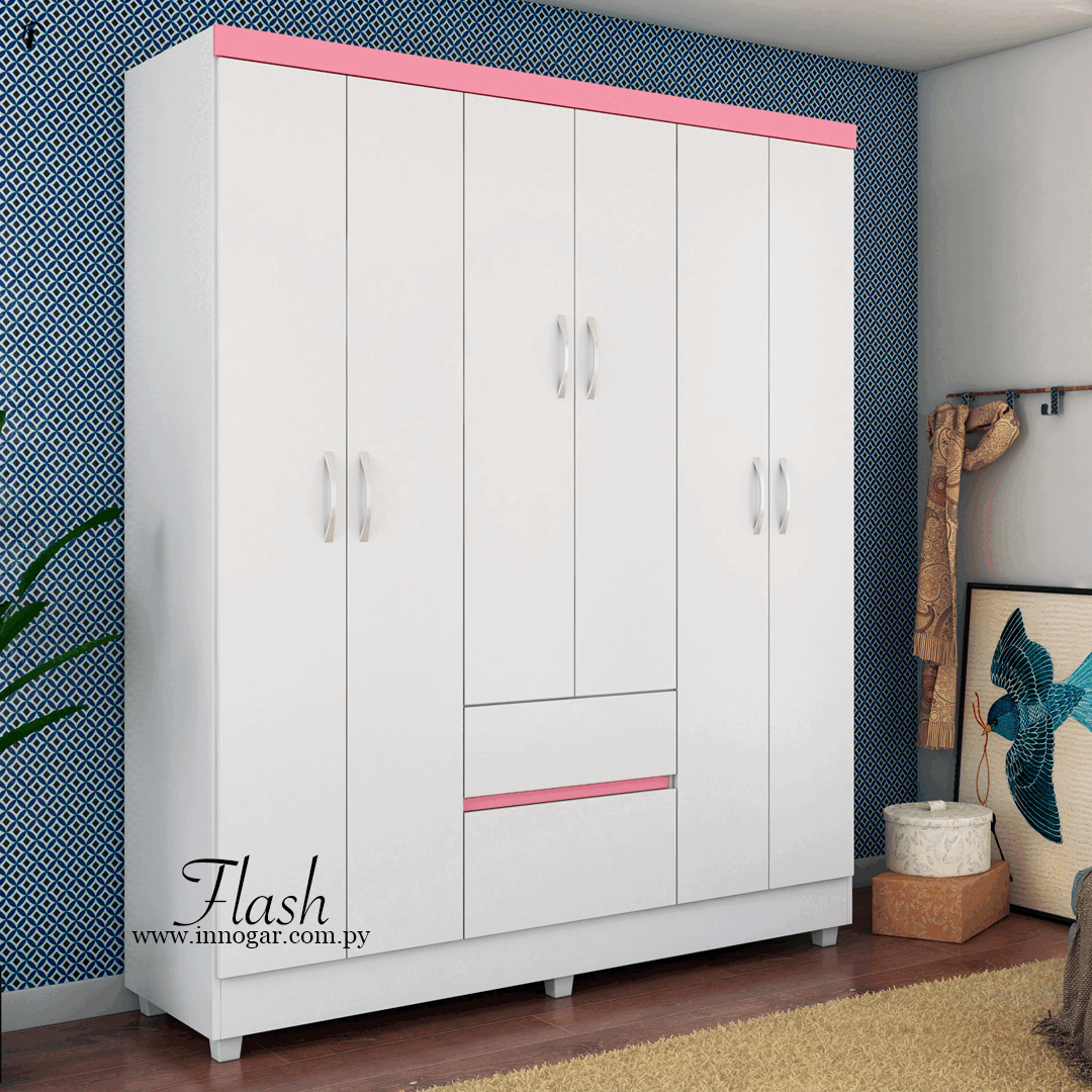 Ropero Flash / Blanco Rosa