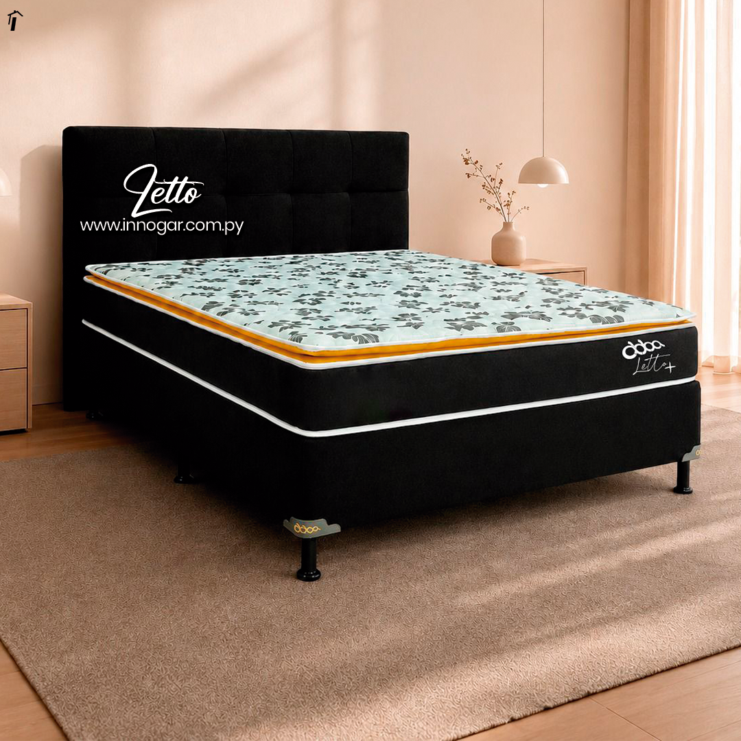 Sommier Letto Negro Obsidiana 
