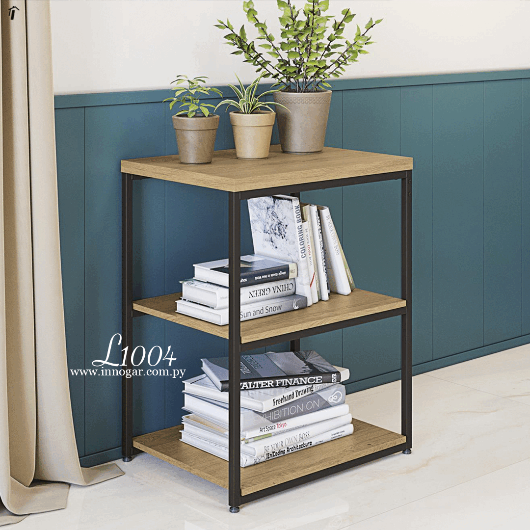 Mesa de Apoyo L1004 - Freijo - Negro Fosco