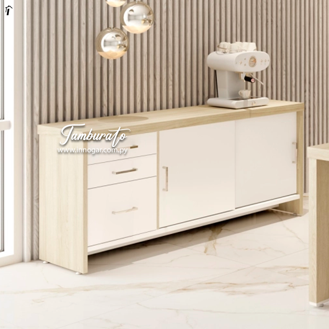 Balcon Tamburato con Cajones Carvalho Blanco