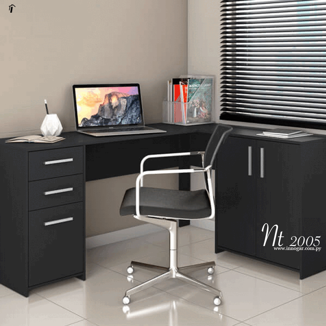 Mesa Office Canto NT2005 / Negro