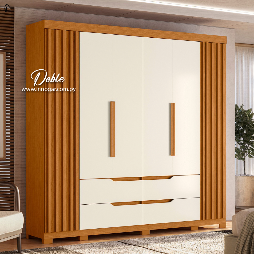 Ropero Doble Casal Cinamomo Off White
