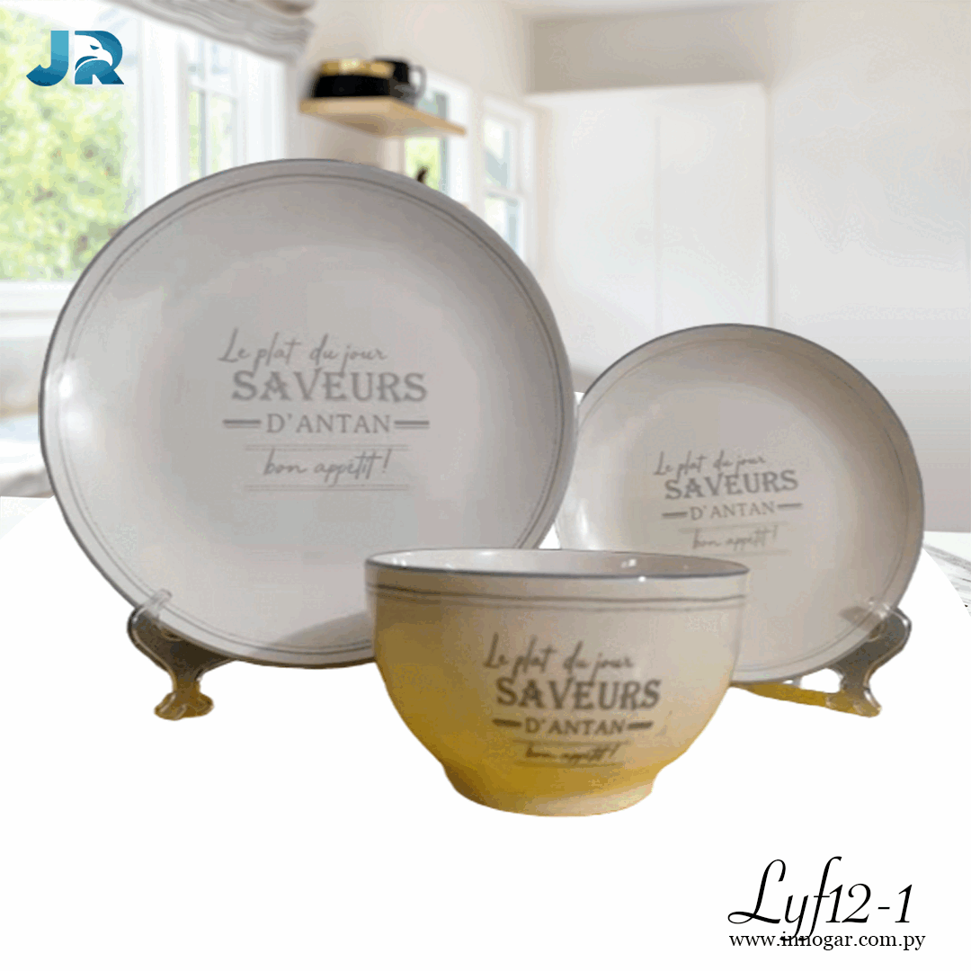 Set de Vajilla Cerámica LYF12-1 / 12unidades