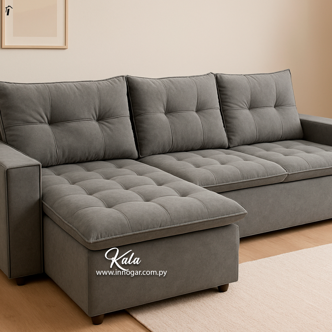 Sofa Kala Gris Metal Oscuro 