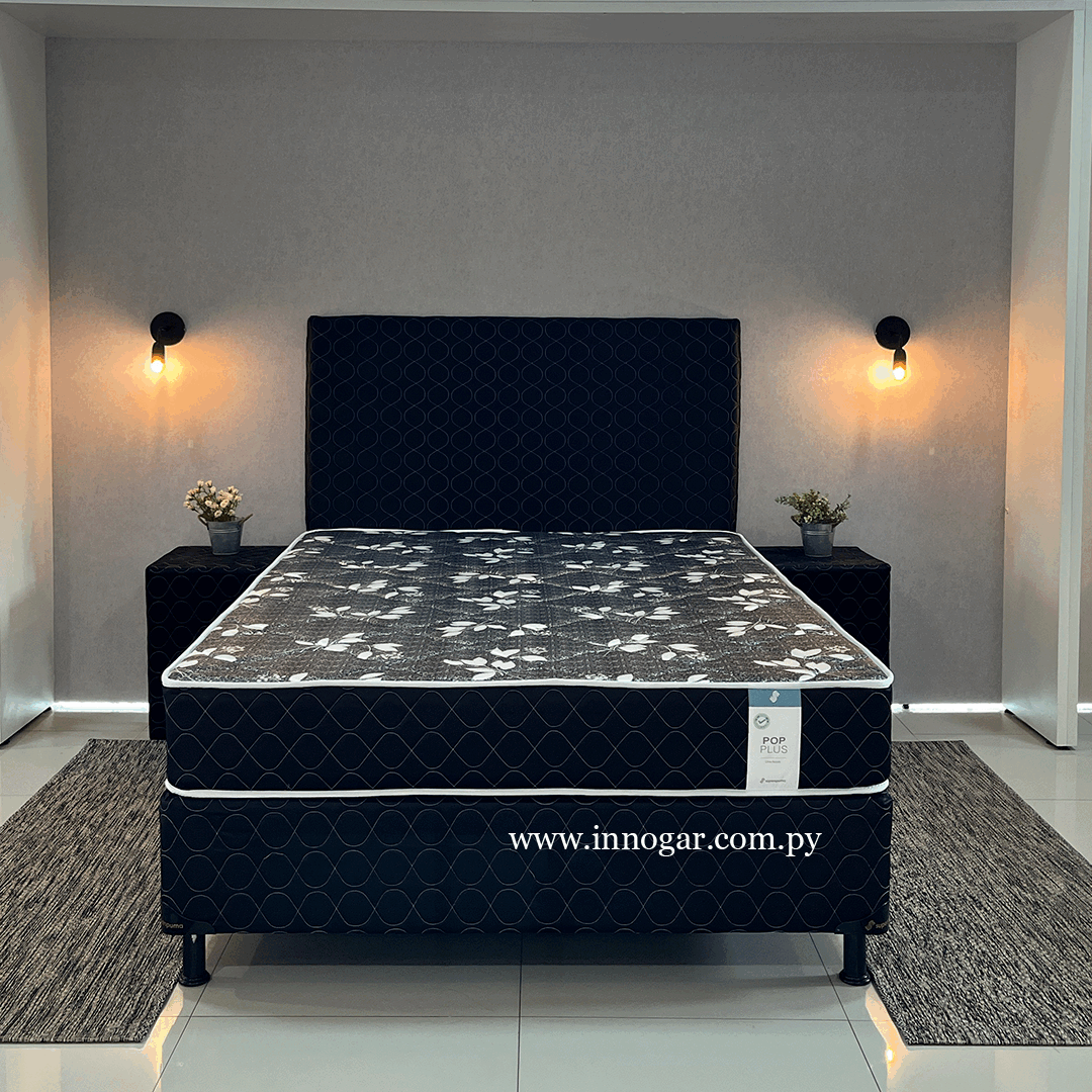 Cama Pop Plus Negro 1,60