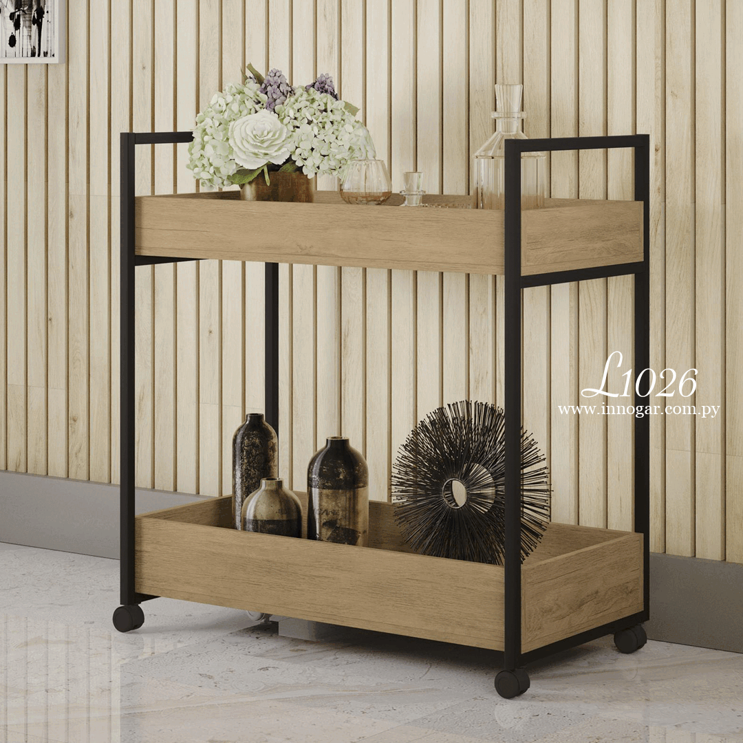 Carrito Multiuso L1026 - Freijo Negro Fosco