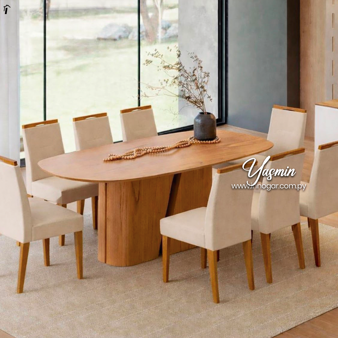 Juego de Comedor Yasmin con 8 sillas Lectus