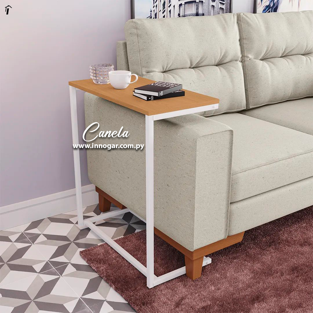 Mesa Lateral Canela Freijo Blanco