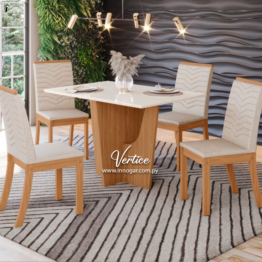 Juego de Comedor Vertice / Sillas Isa