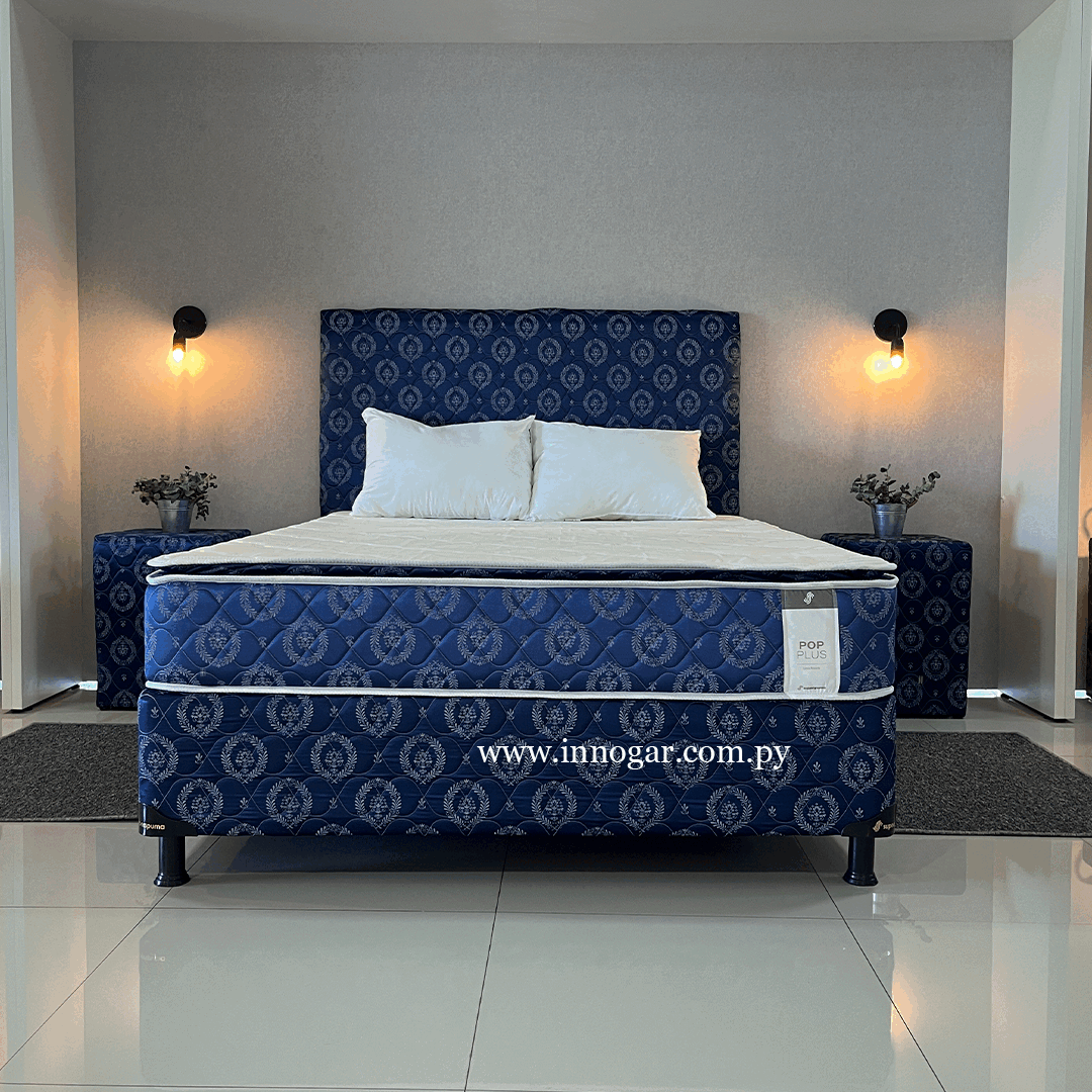 Cama Pop Plus Pillow Azul 1,40