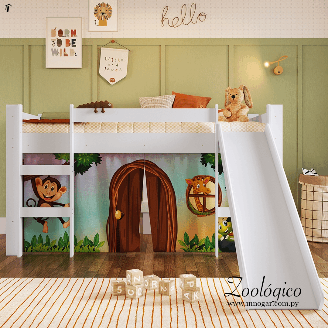 Cama Zoológico / Blanco