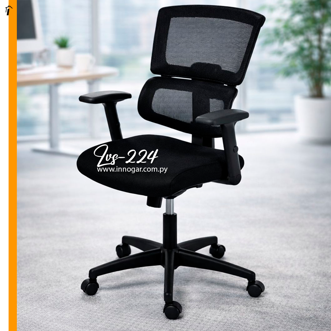 Silla de Oficina LVS-224 Negro 