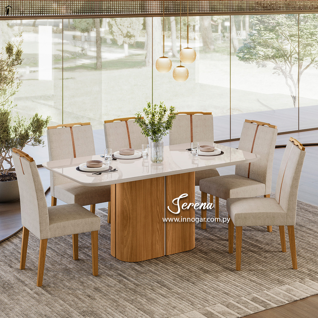Juego de Comedor Serena Rectangular
