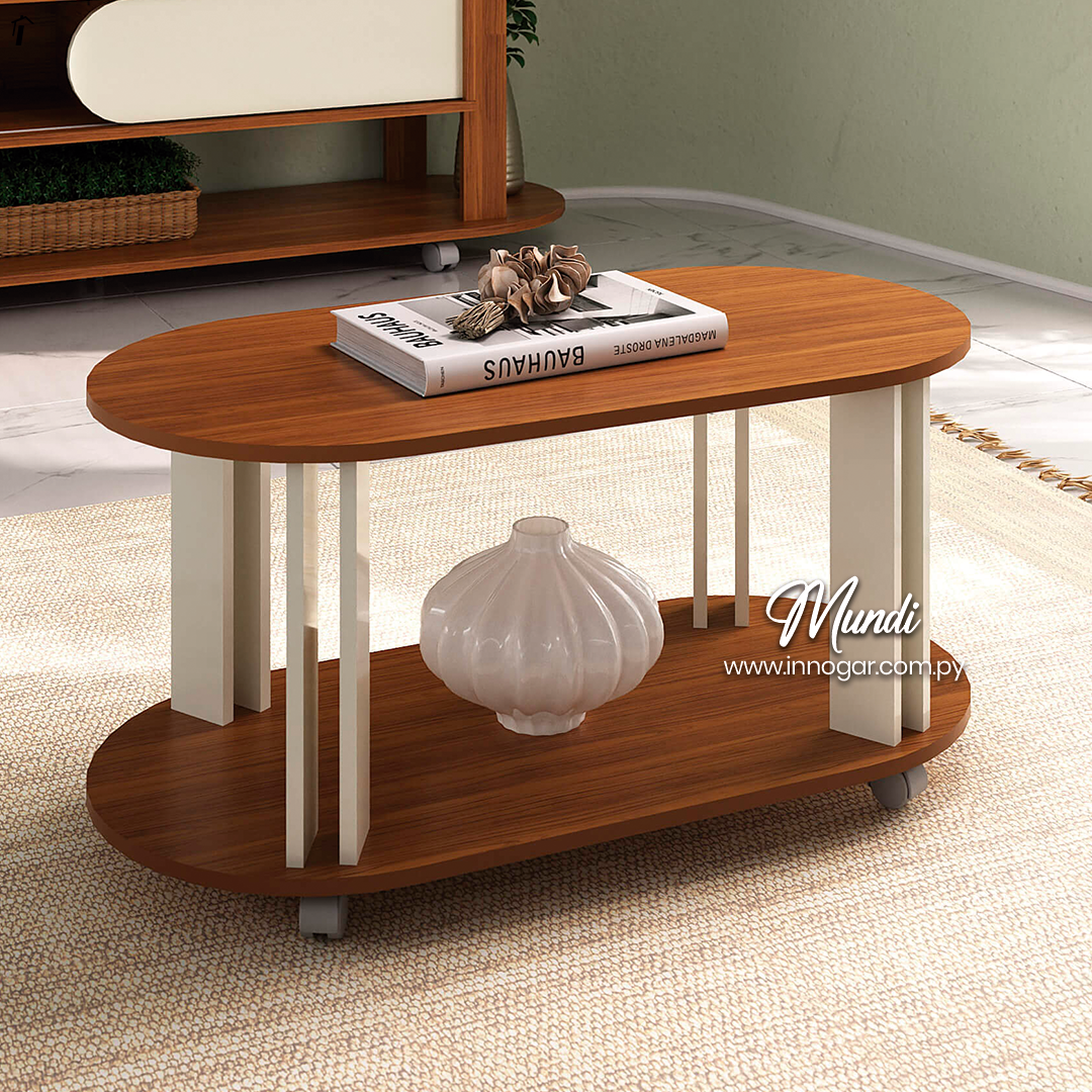 Mesa Centro Mundi Cedro Off White 