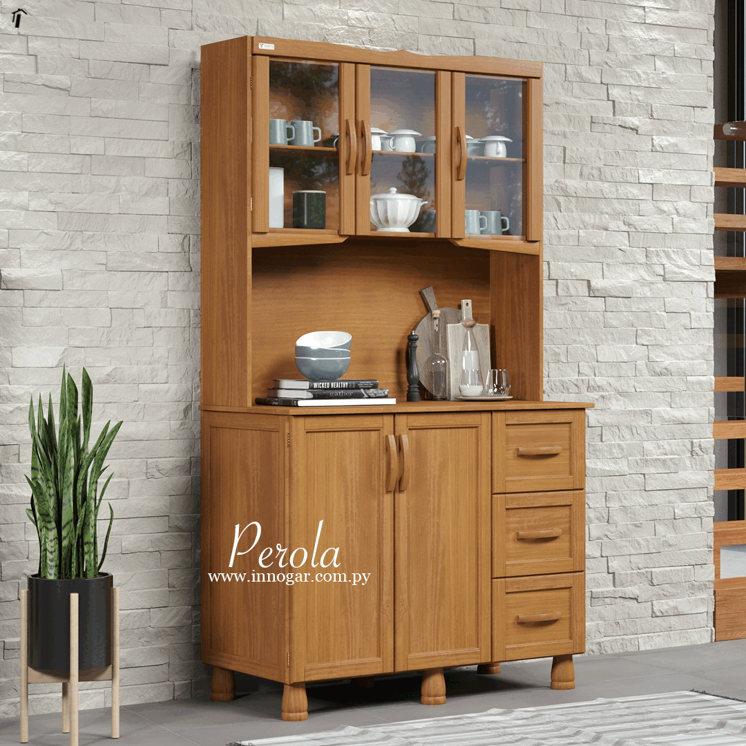 Kit Cocina Perola 5P  / Carvallo Acetinado