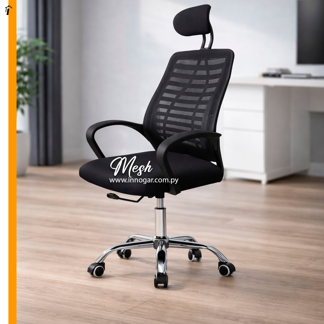 Silla de Oficina Mesh LVS-009 Negro 