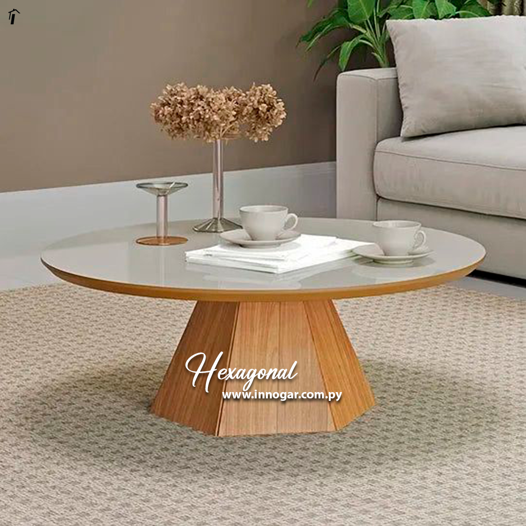 Mesa Centro Hexagonal 90 Freijo