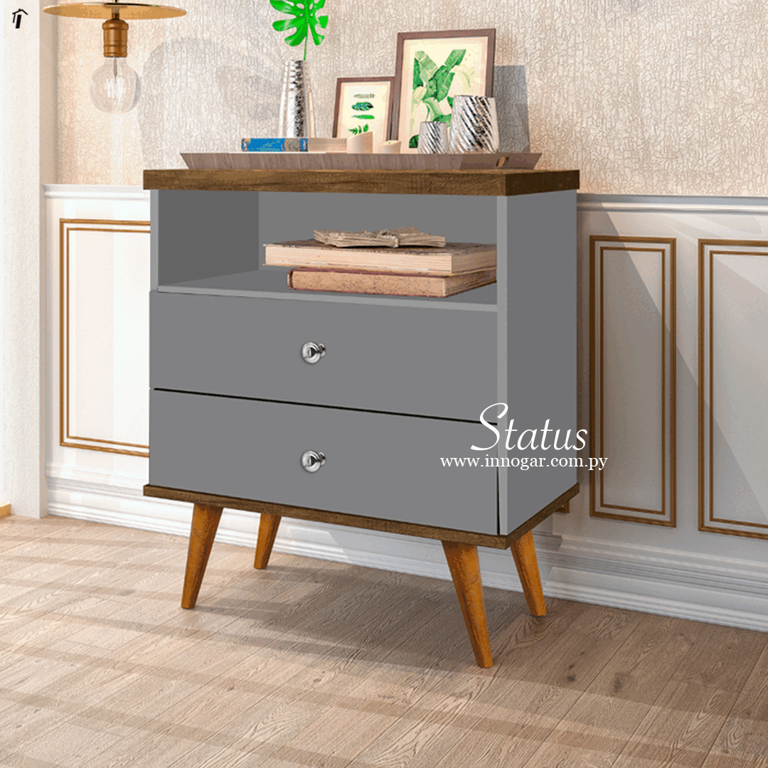 Mesa de Luz Status / Gris Jequitiba