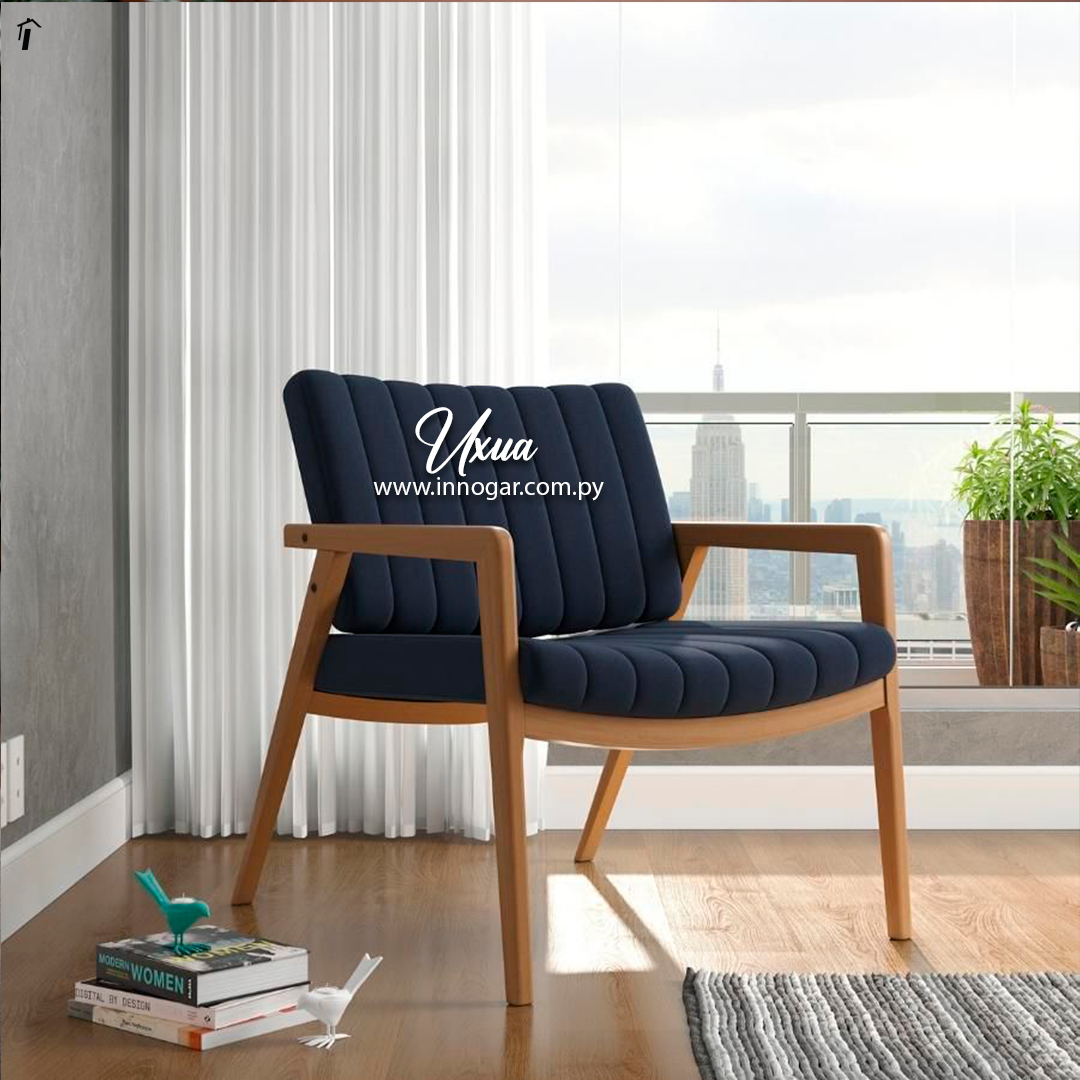 Poltrona Uxua Lino Azul