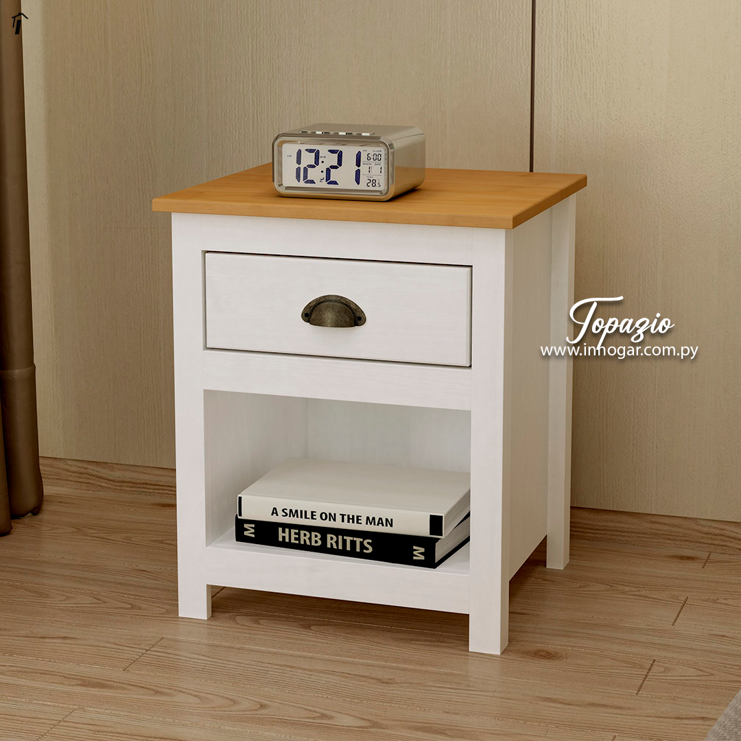 Mesa de Luz Topazio 1C Blanco Freijo 