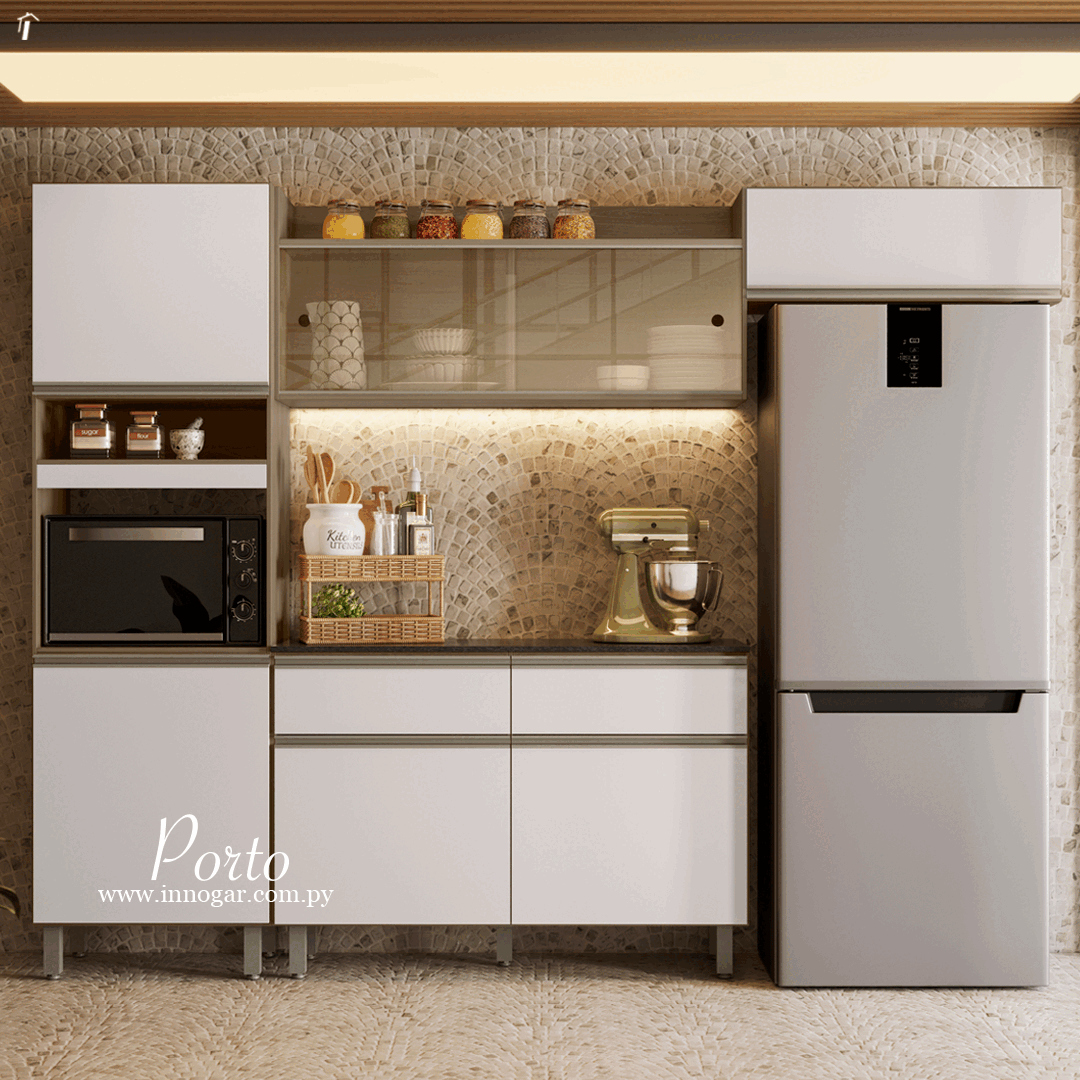 Kit Cocina Porto / Carvalho Off White
