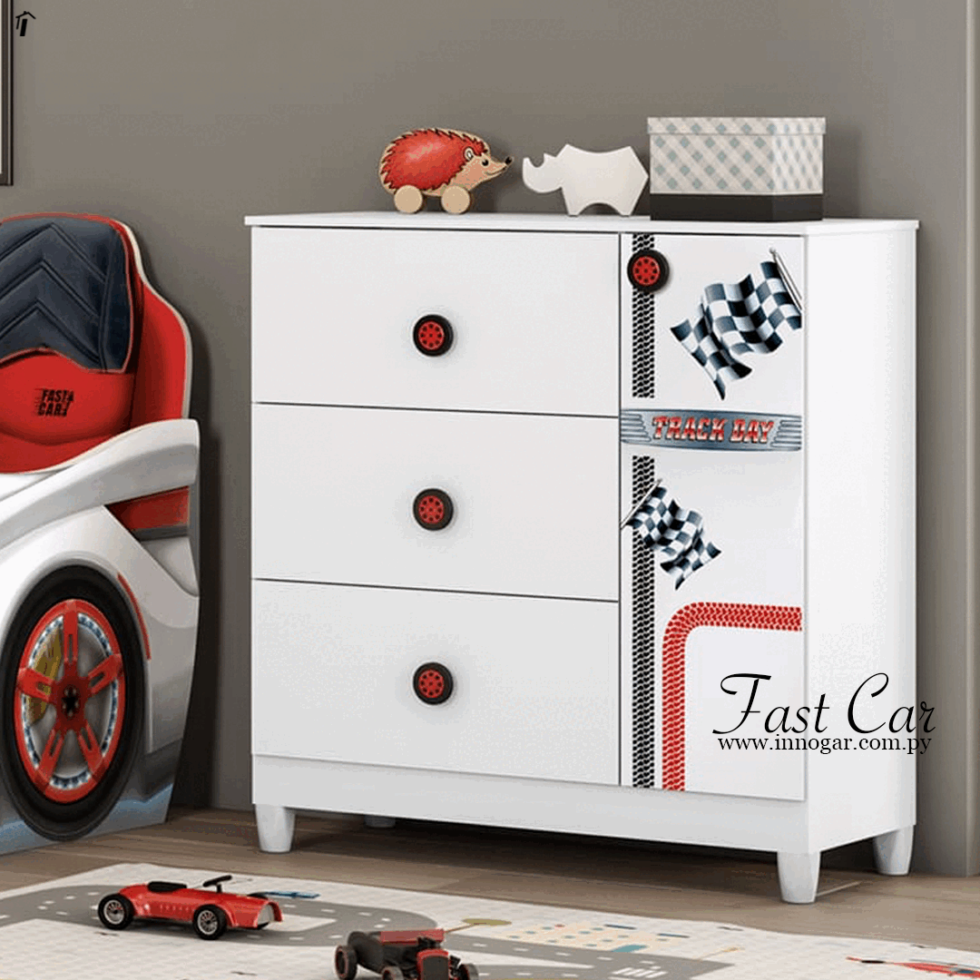 Cómoda Fast Car / Blanco