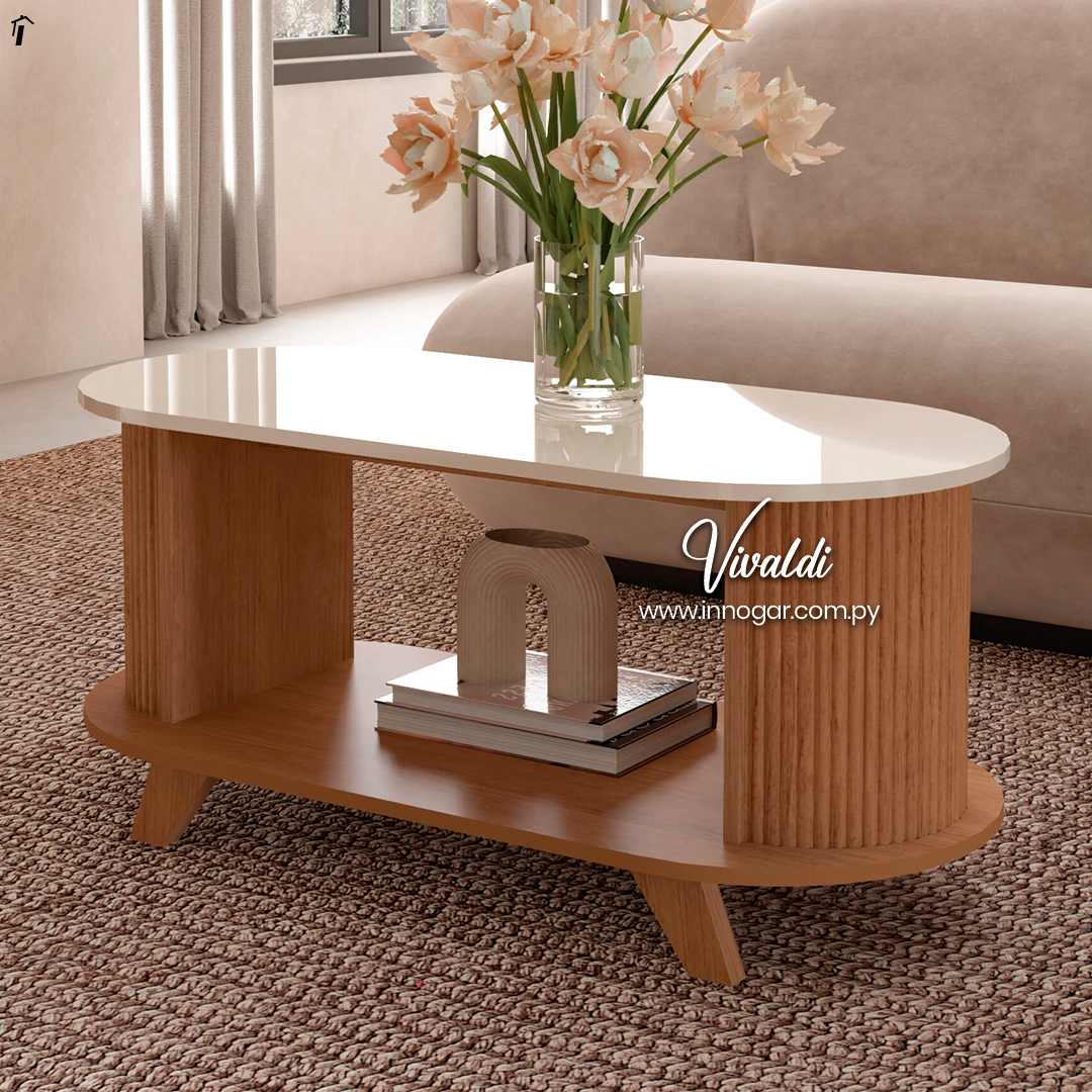Mesa Centro Vivaldi Freijo Off White 