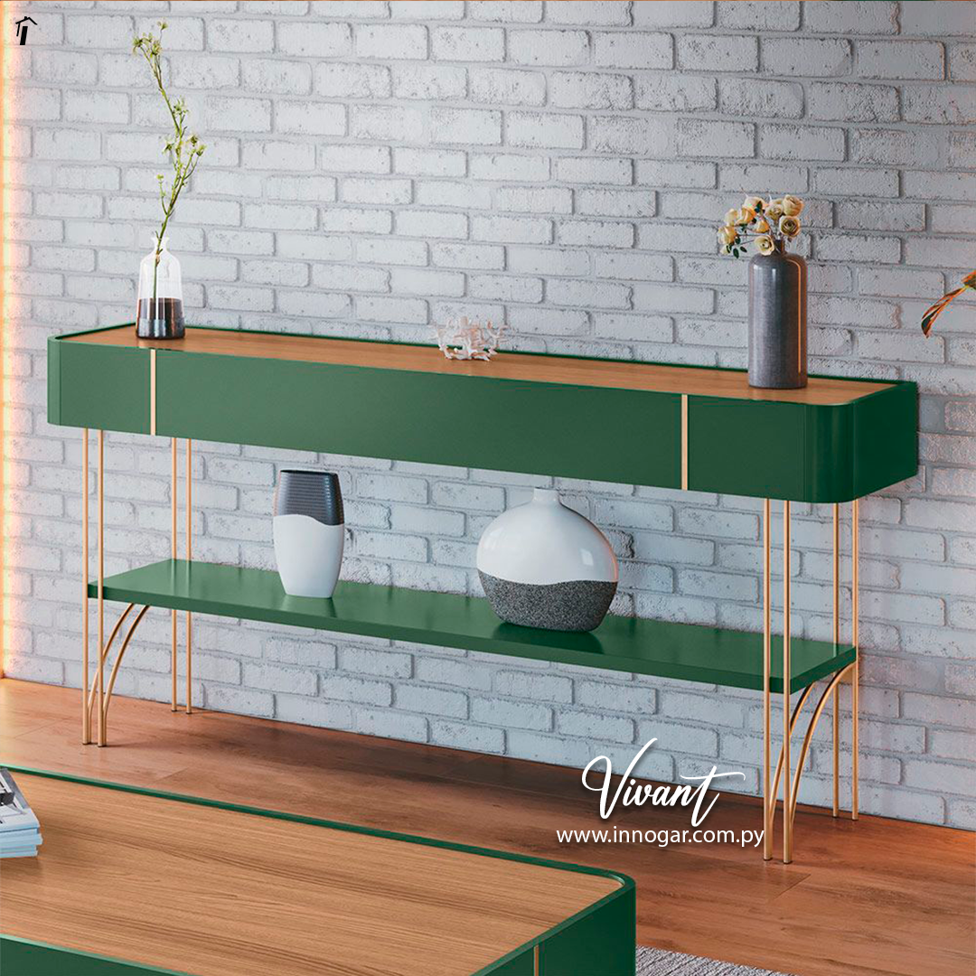 Aparador Vivant Verde Freijo