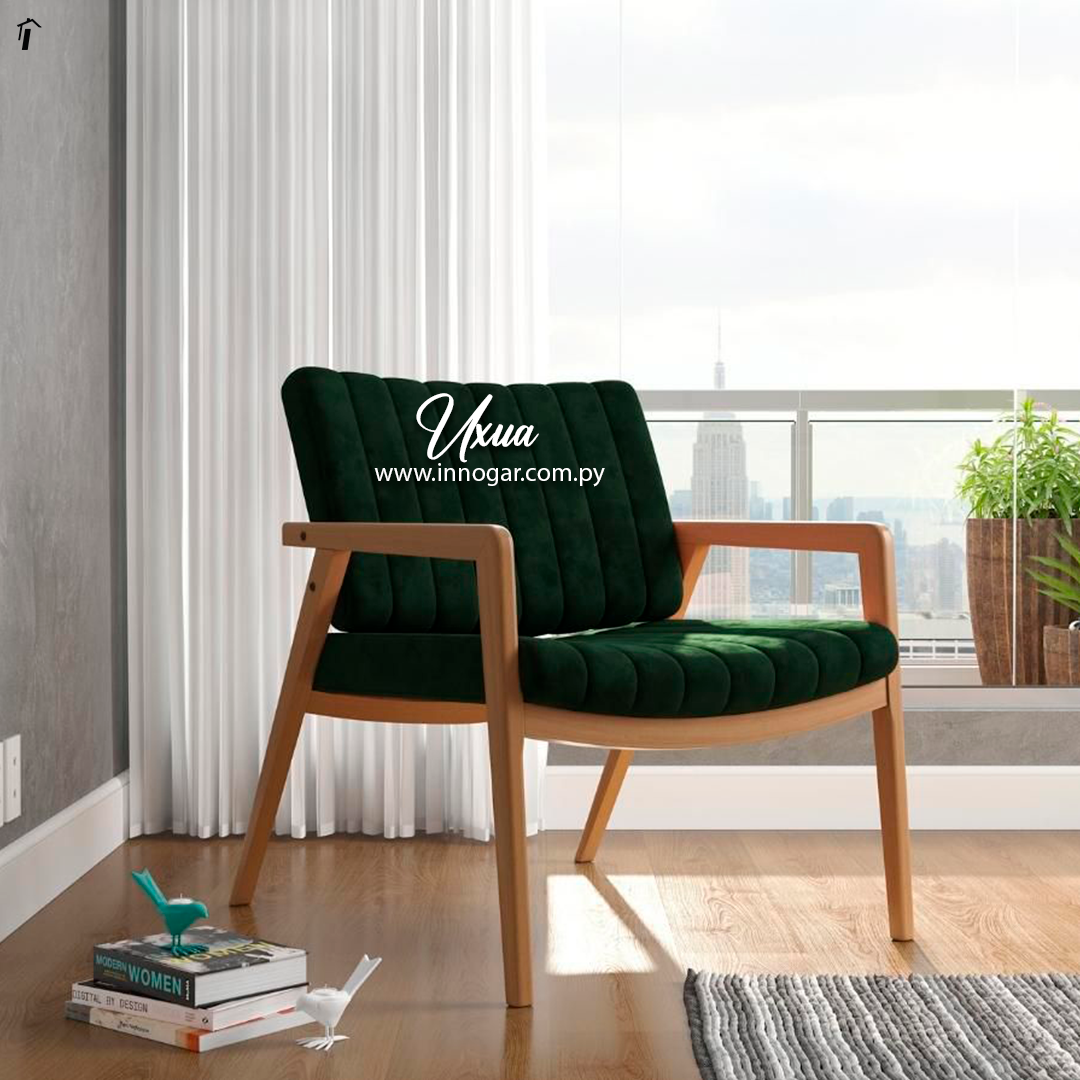 Poltrona Uxua Verde Gamuza