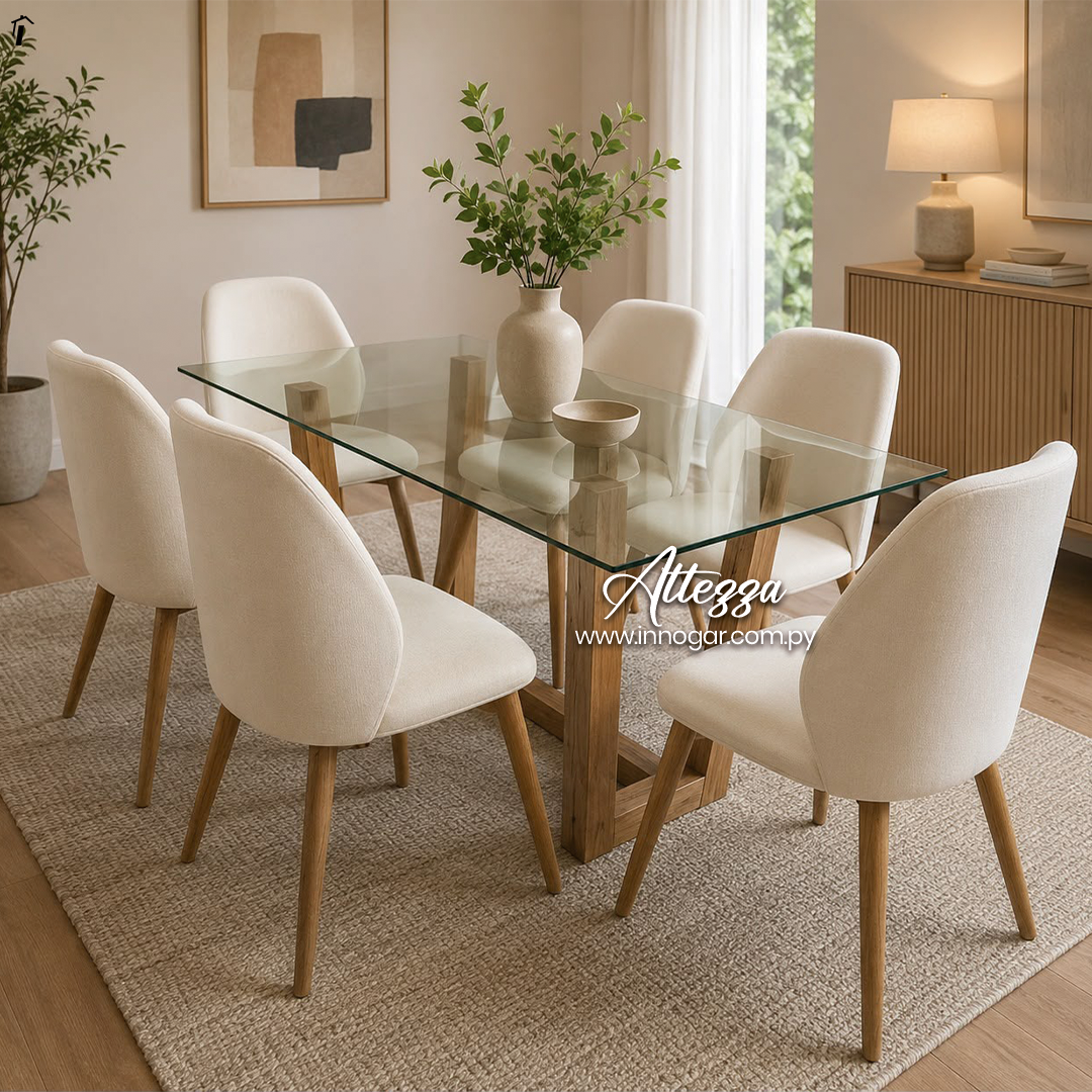 Juego de Comedor Altezza Beige 