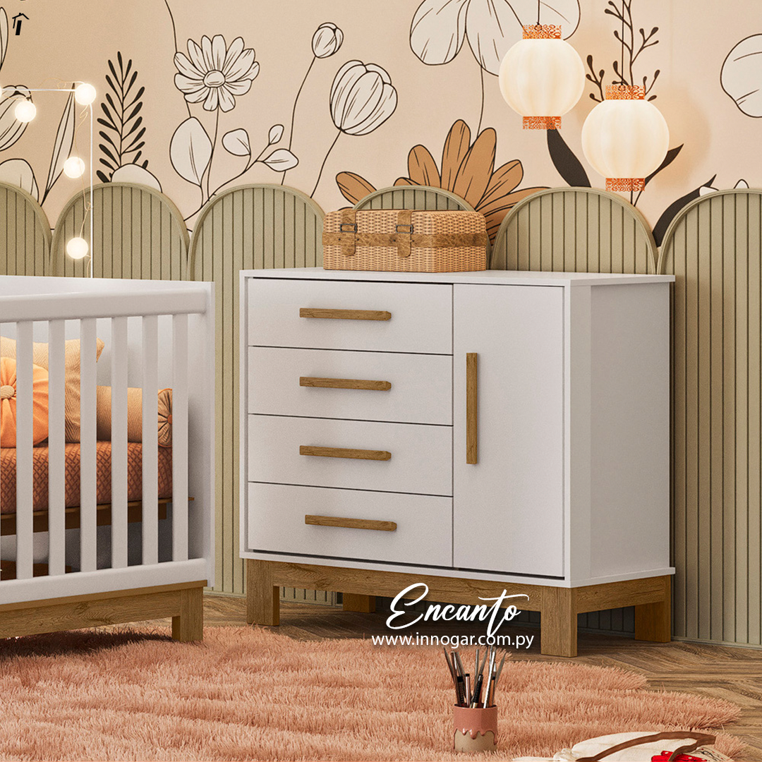 Cómoda Zapatera Encanto Blanco blanco