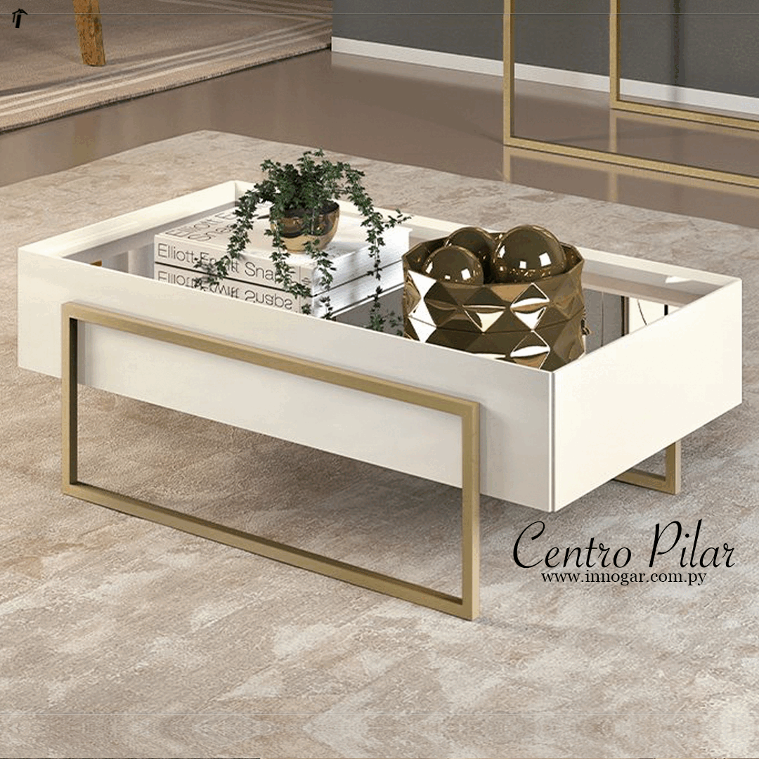Mesa Centro Pilar - Off White
