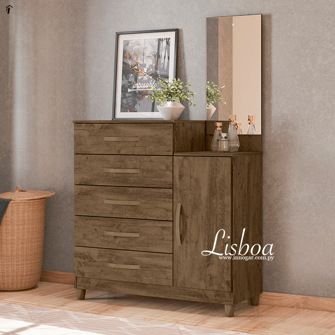 Cómoda Lisboa - Castaño Wood