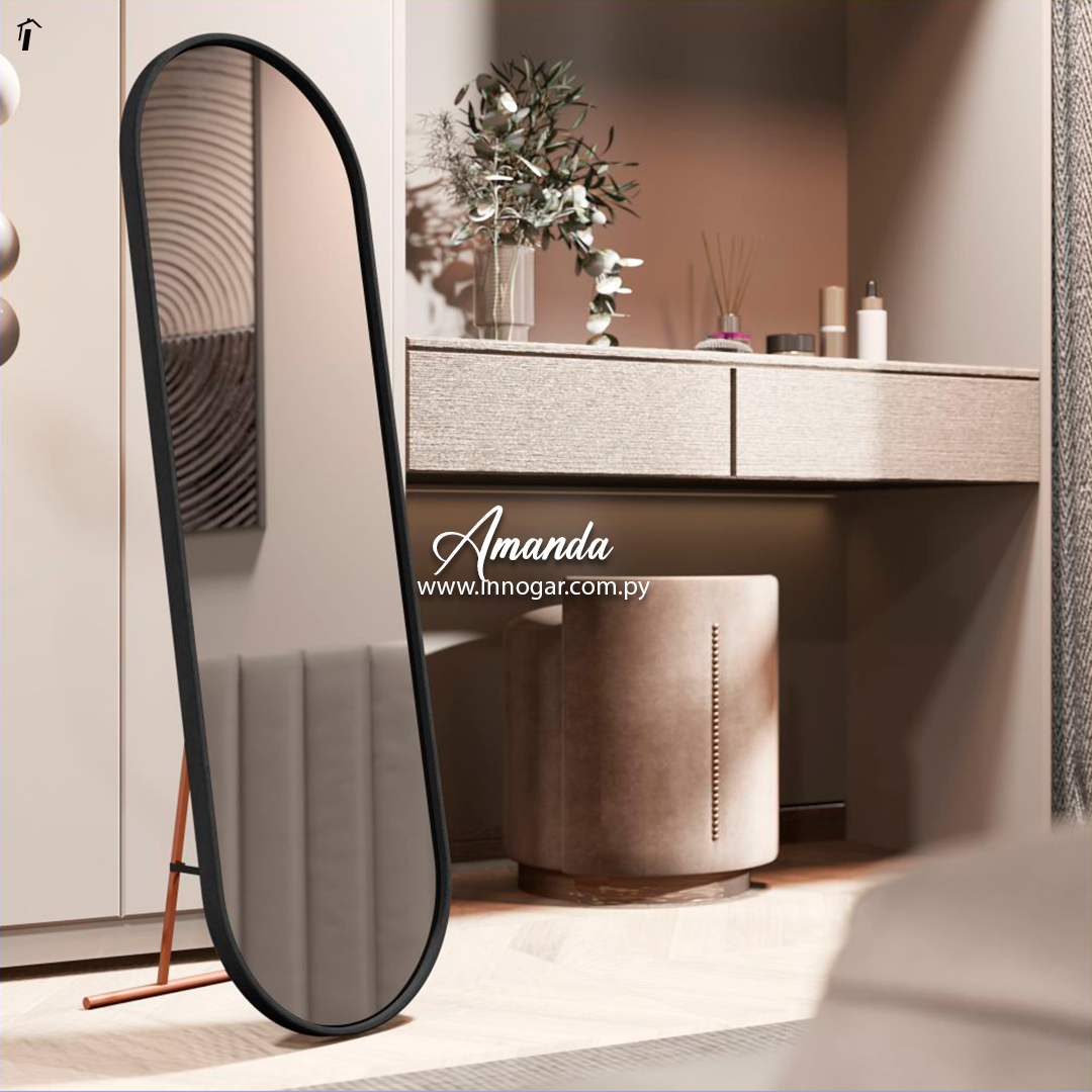 Espejo Amanda / Preto Bonze 