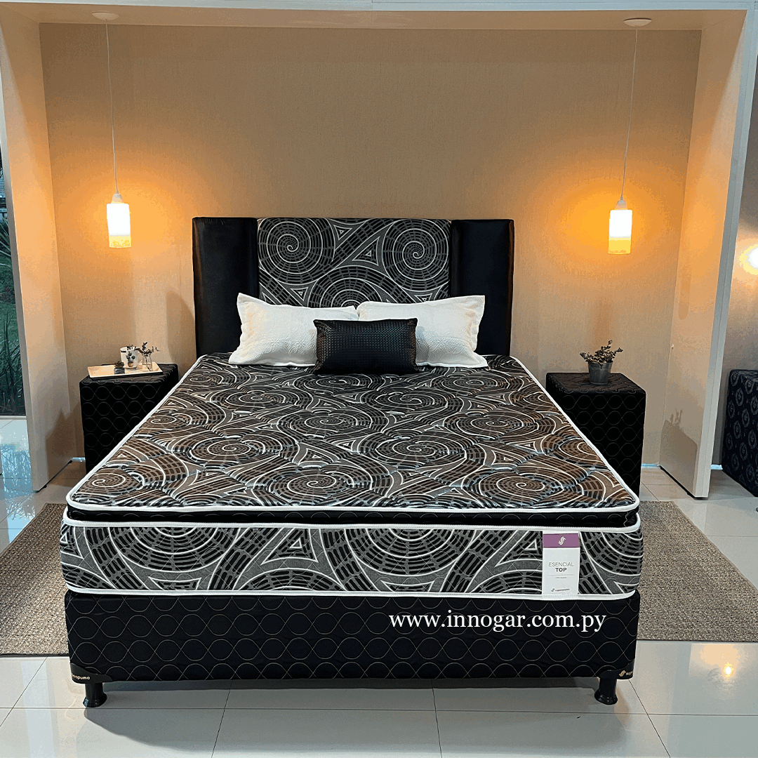 Cama Esencial Top Negro 1,00