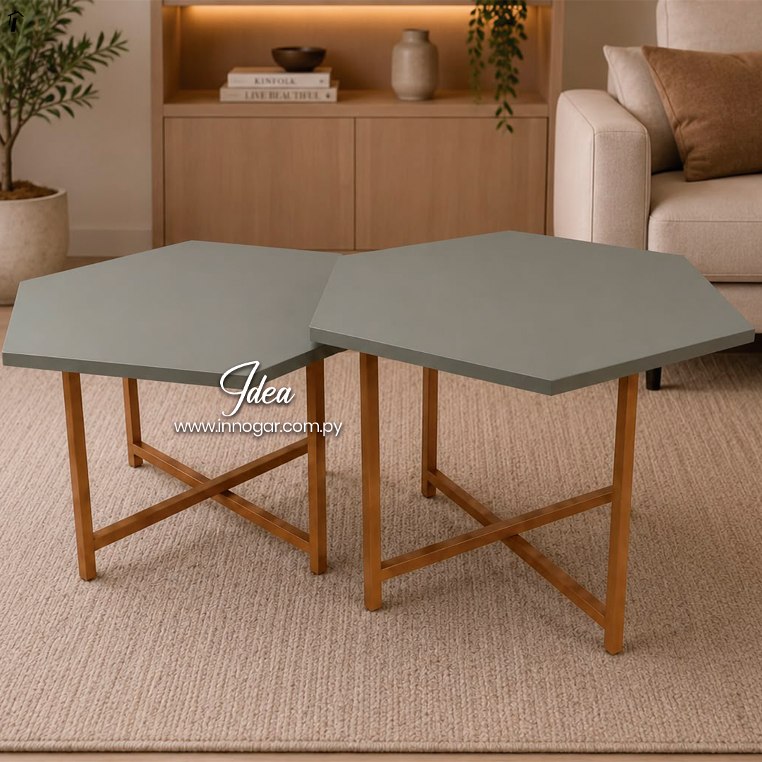 Conjunto Mesa Centro Idea Verni 