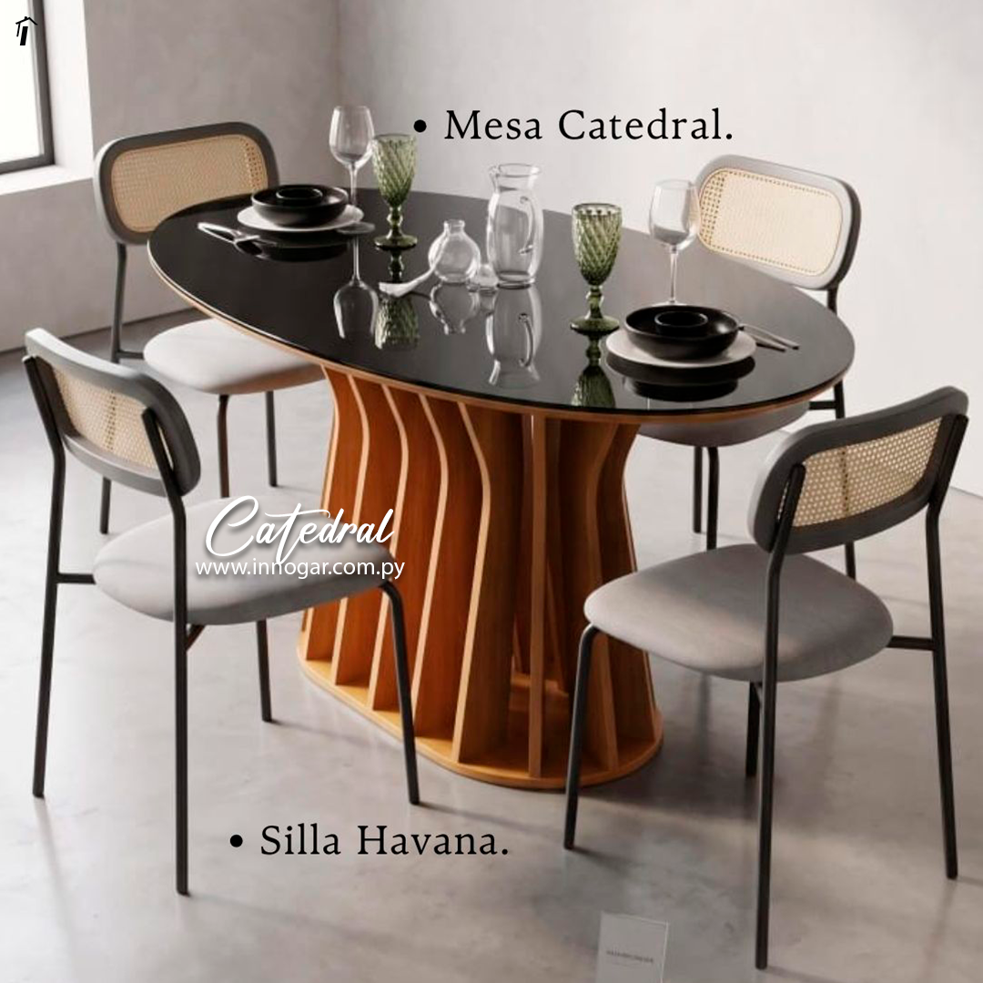 Juego de Comedor Catedral Grafite 