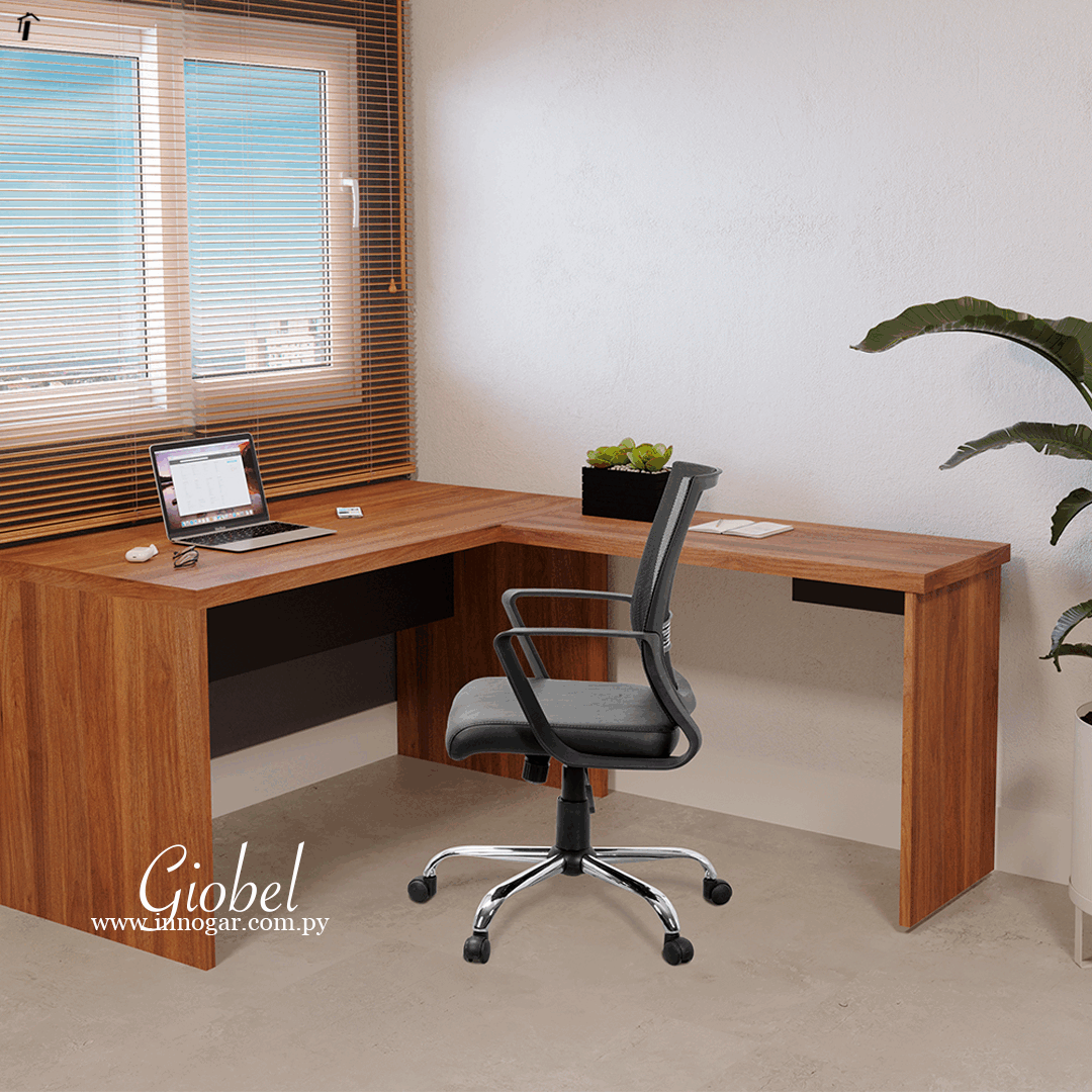Conj de Mesa Giobel Derecho / Noce Negro