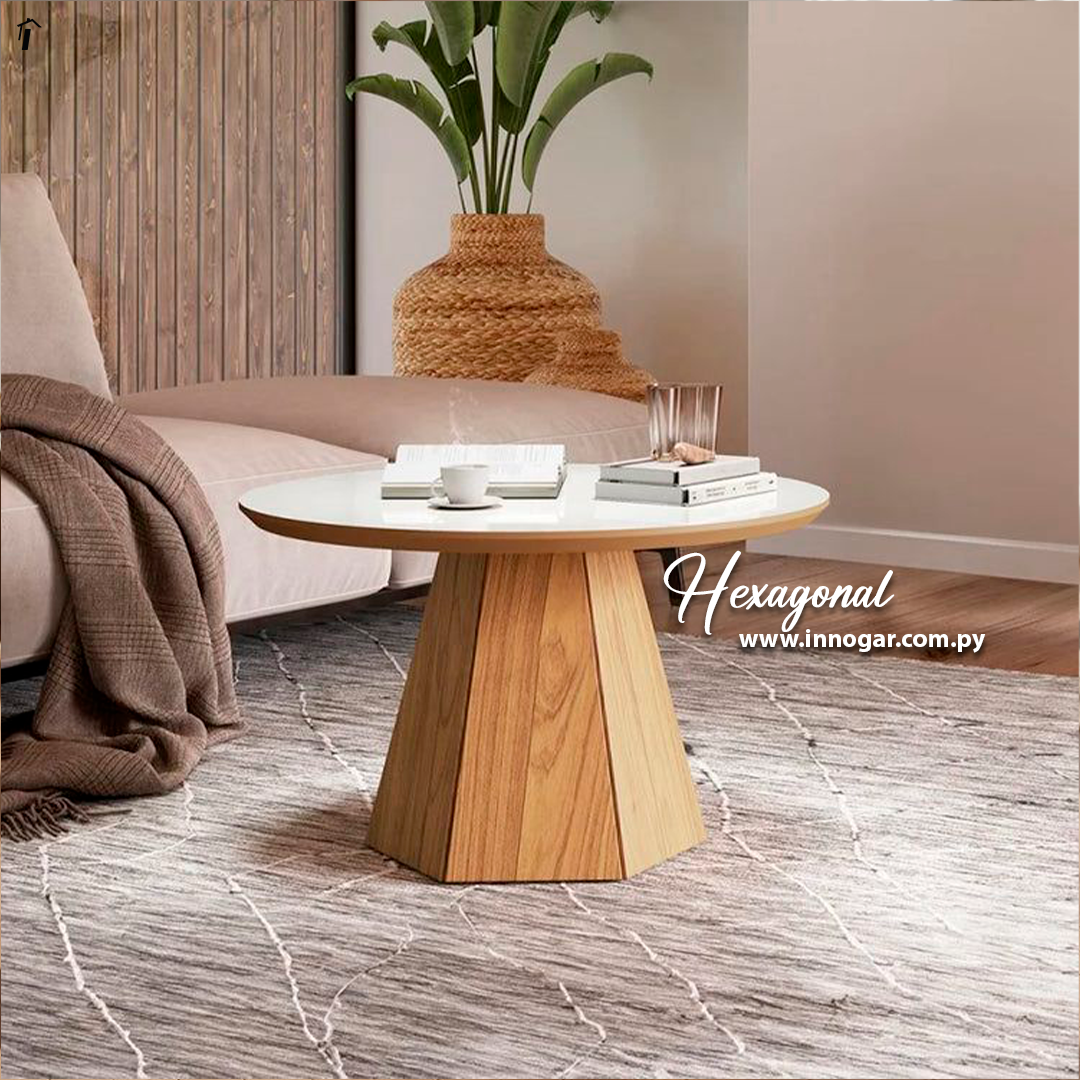 Mesa Centro Hexagonal 70 Freijo 