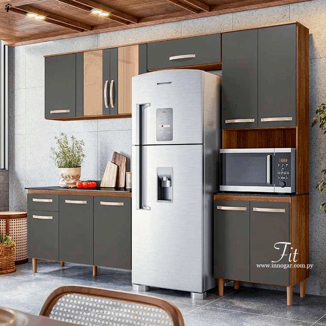 Cocina Fit / Carvallo Rustico Chumbo