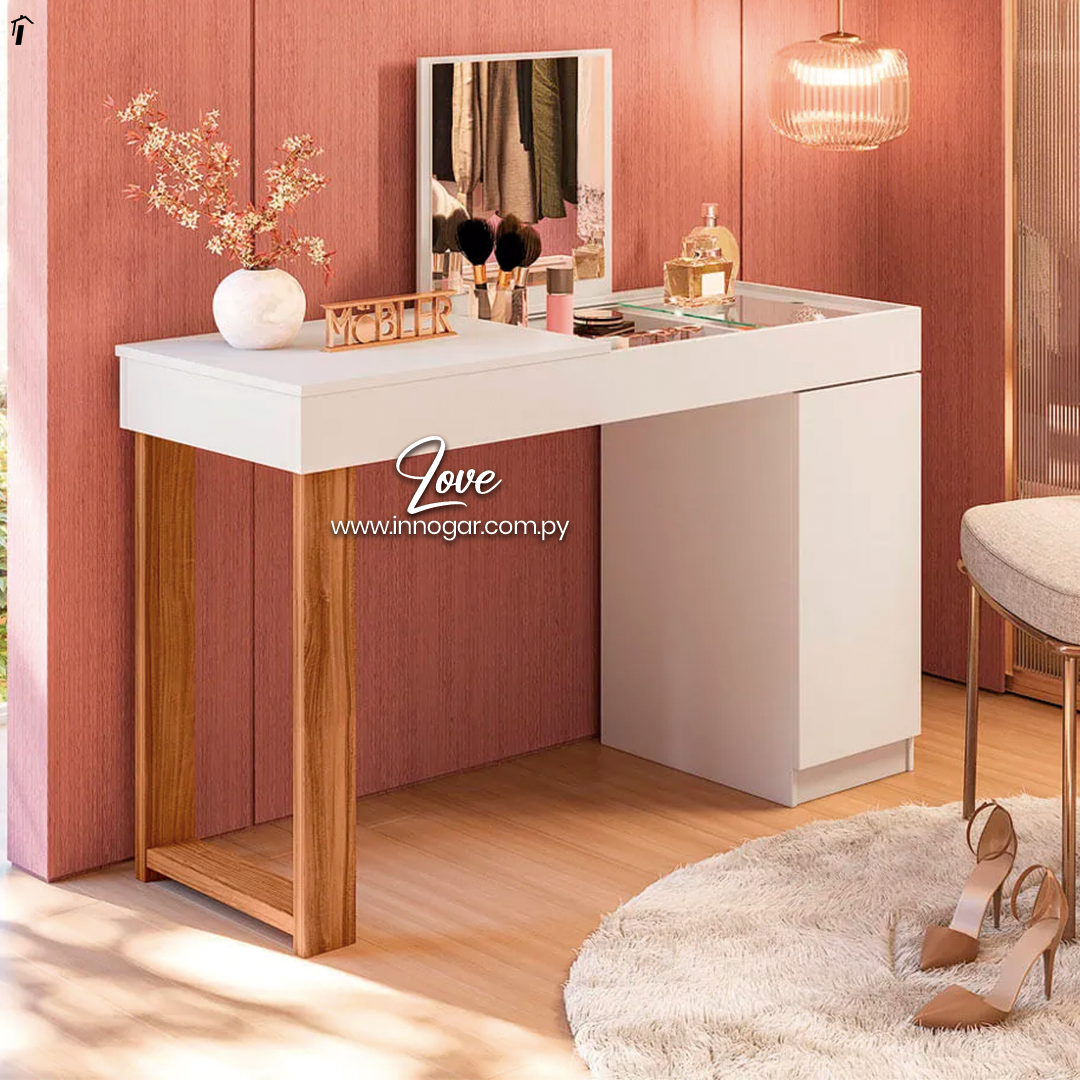 Tocador y Mesa Love Blanco Cinamomo Miel