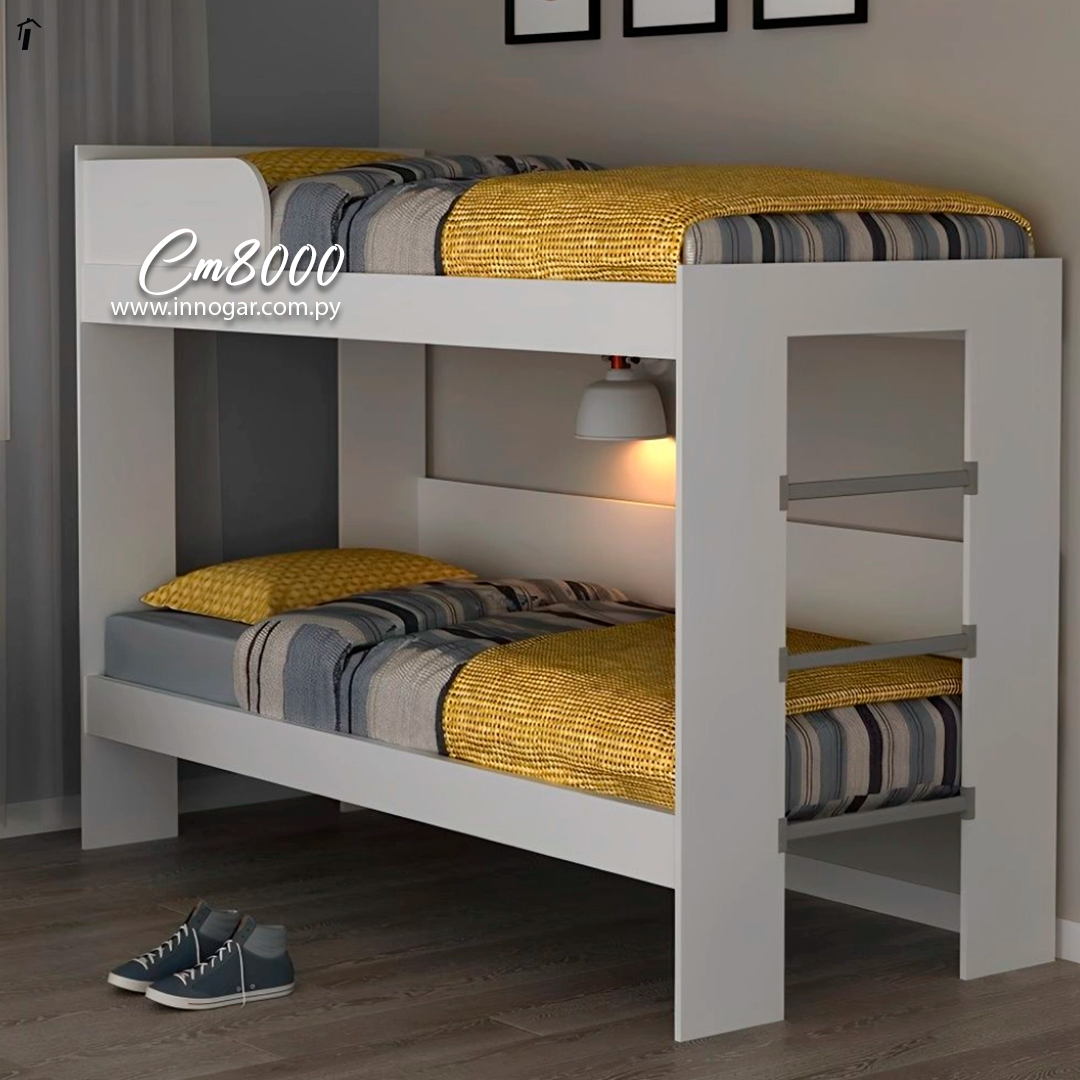 Cama Litera Doble CM8000 Blanco 