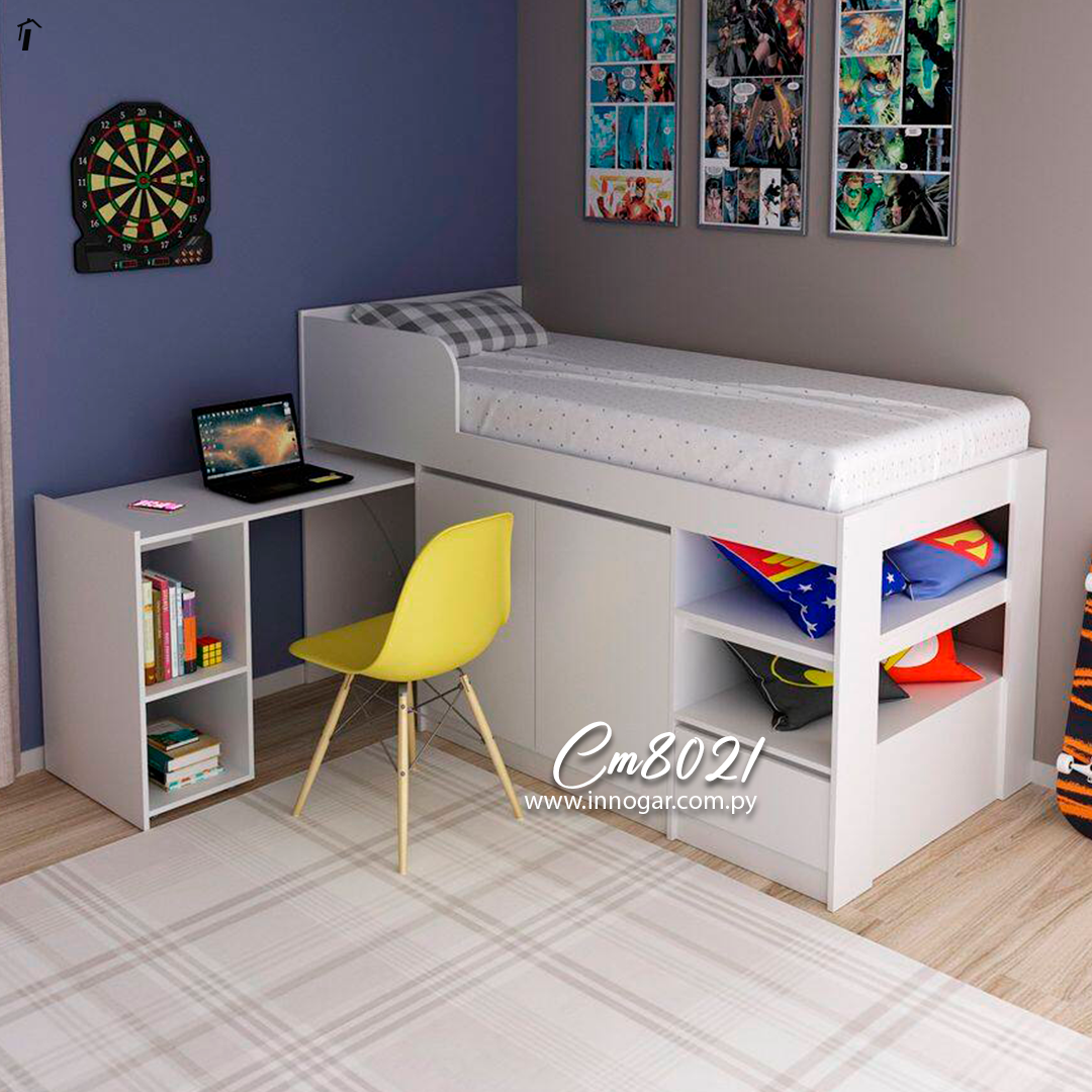 Cama Multifuncional CM8021 Blanco 