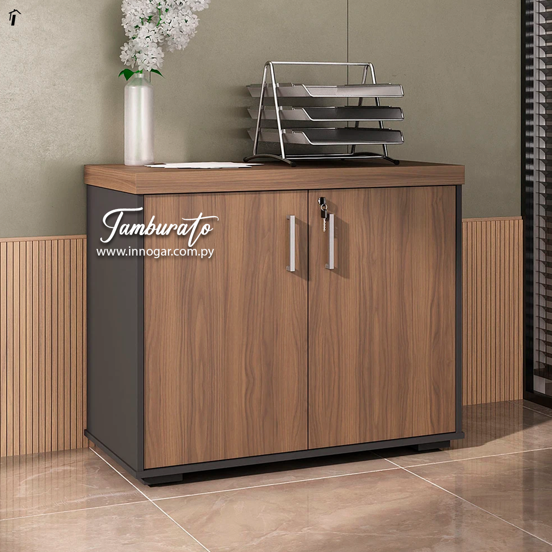 Armario bajo Tamburato / Nogal Negro