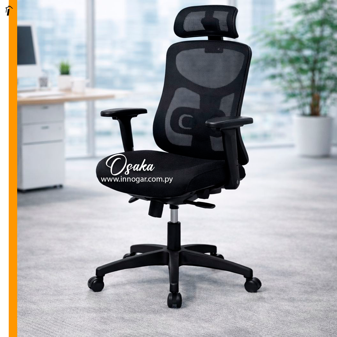 Silla de Oficina Osaka LVS-229 Negro 