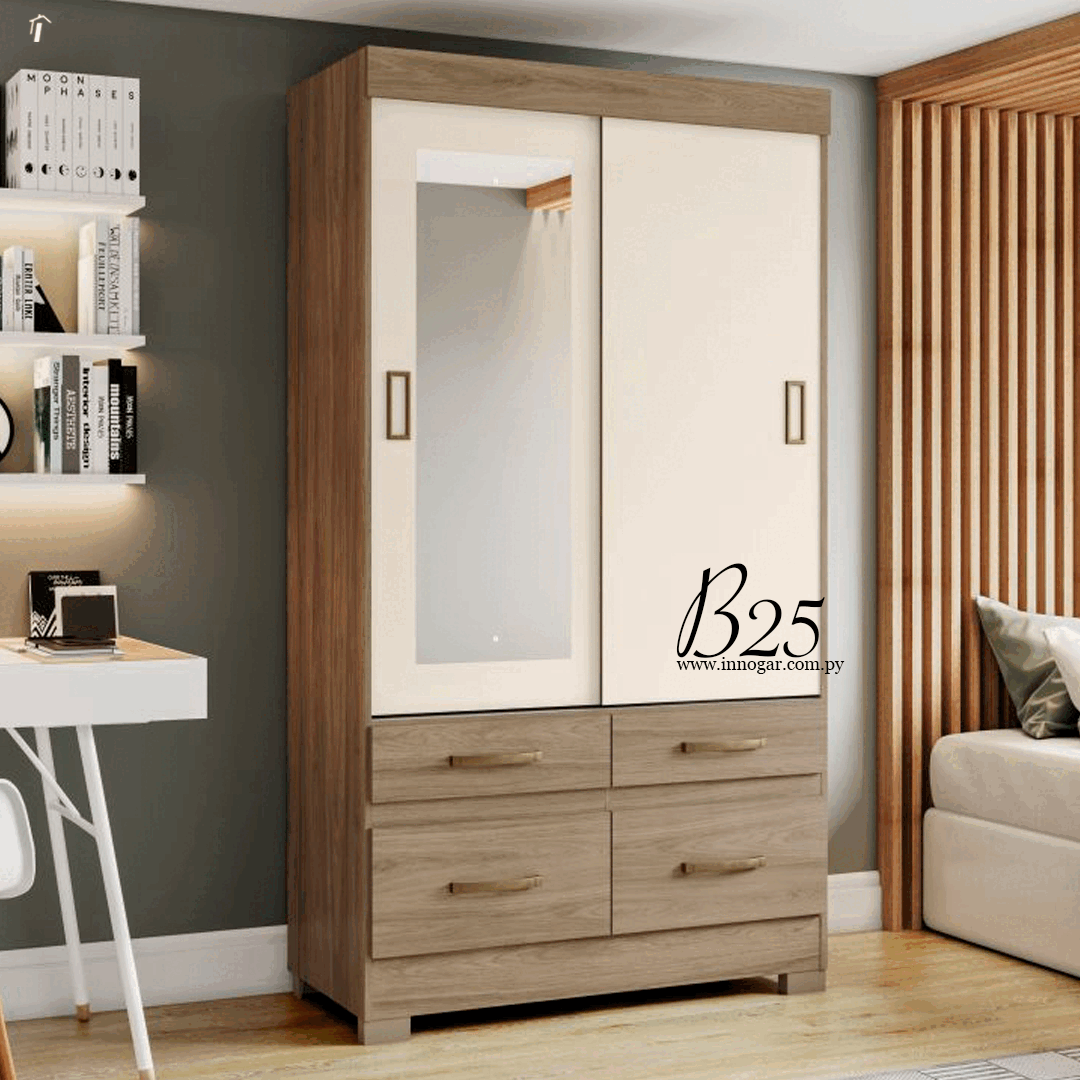 Ropero Briz B25 - Rústico Off White