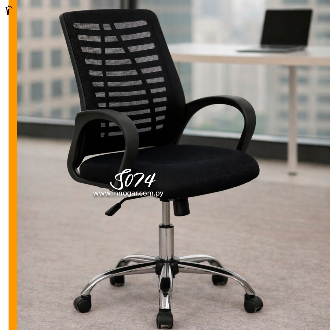 Silla Secretaria 074 Negro