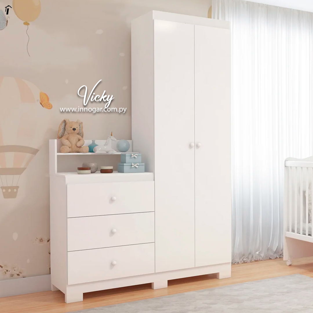 Ropero Vicky Blanco Blanco